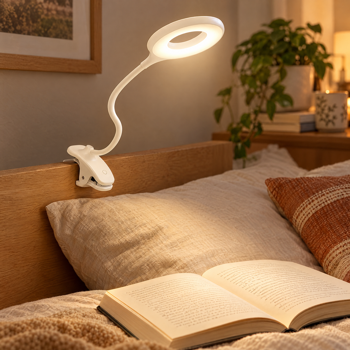 USB LED Reading Lamp with Clip and Adjustable Neck | lifestyle