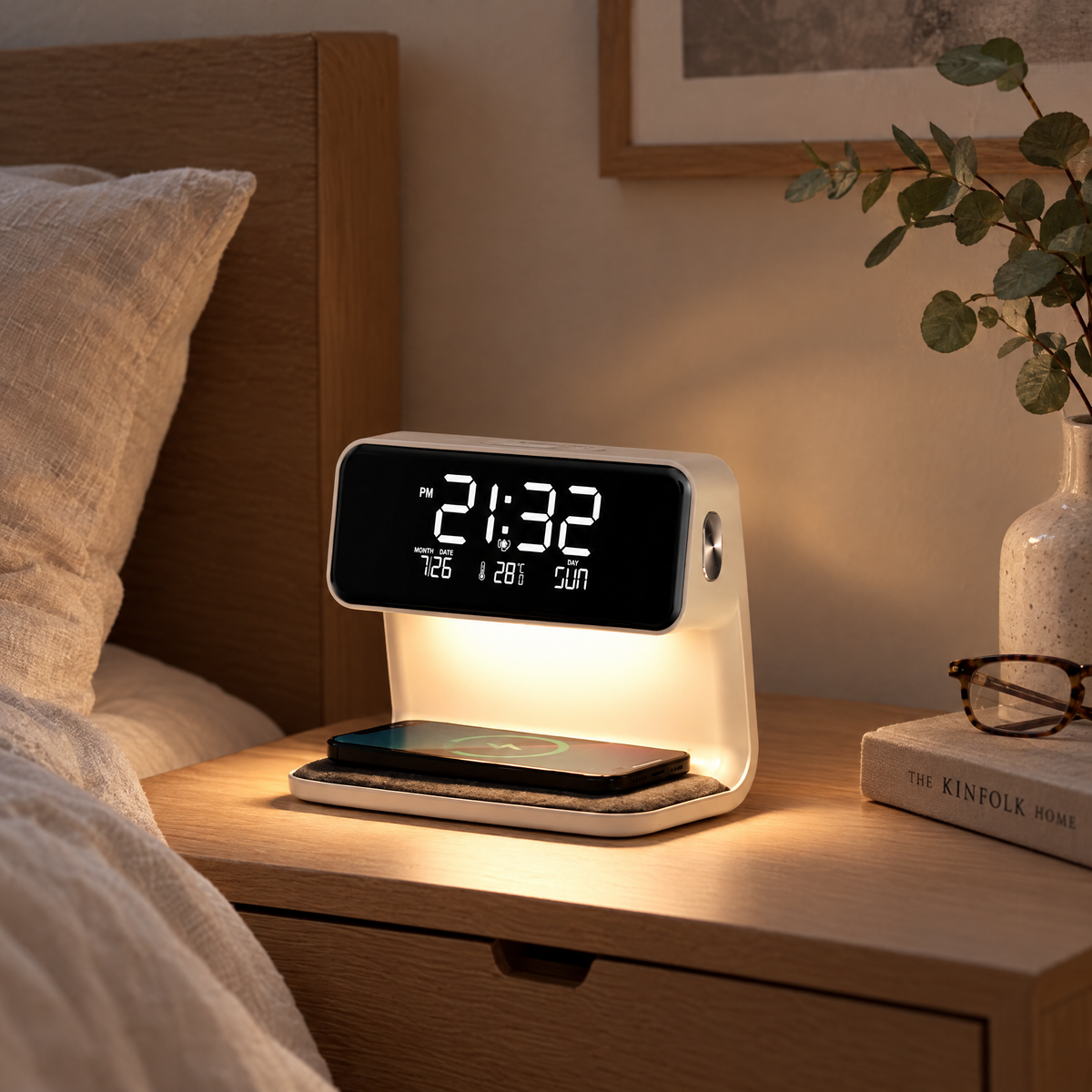 Clear LCD Alarm Clock with Adjustable Dimming Function | lifestyle