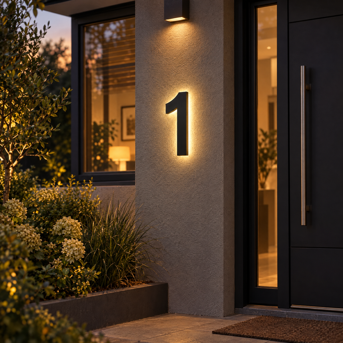 Customizable LED House Numbers for Elegant Entryways | lifestyle