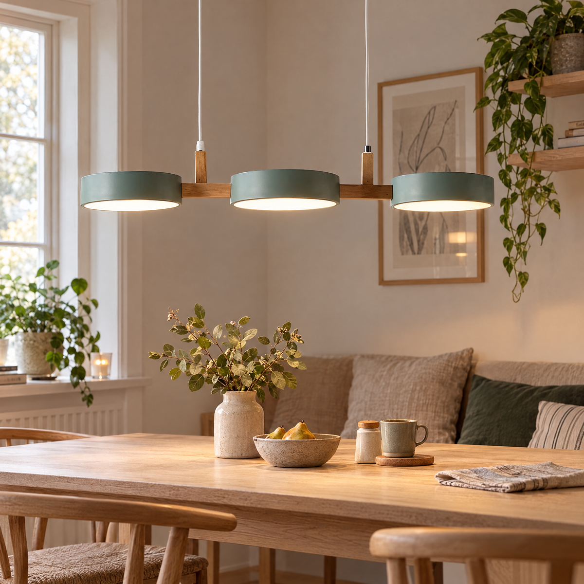 Scandinavian LED Pendant Light with Warm Ambient Glow | lifestyle