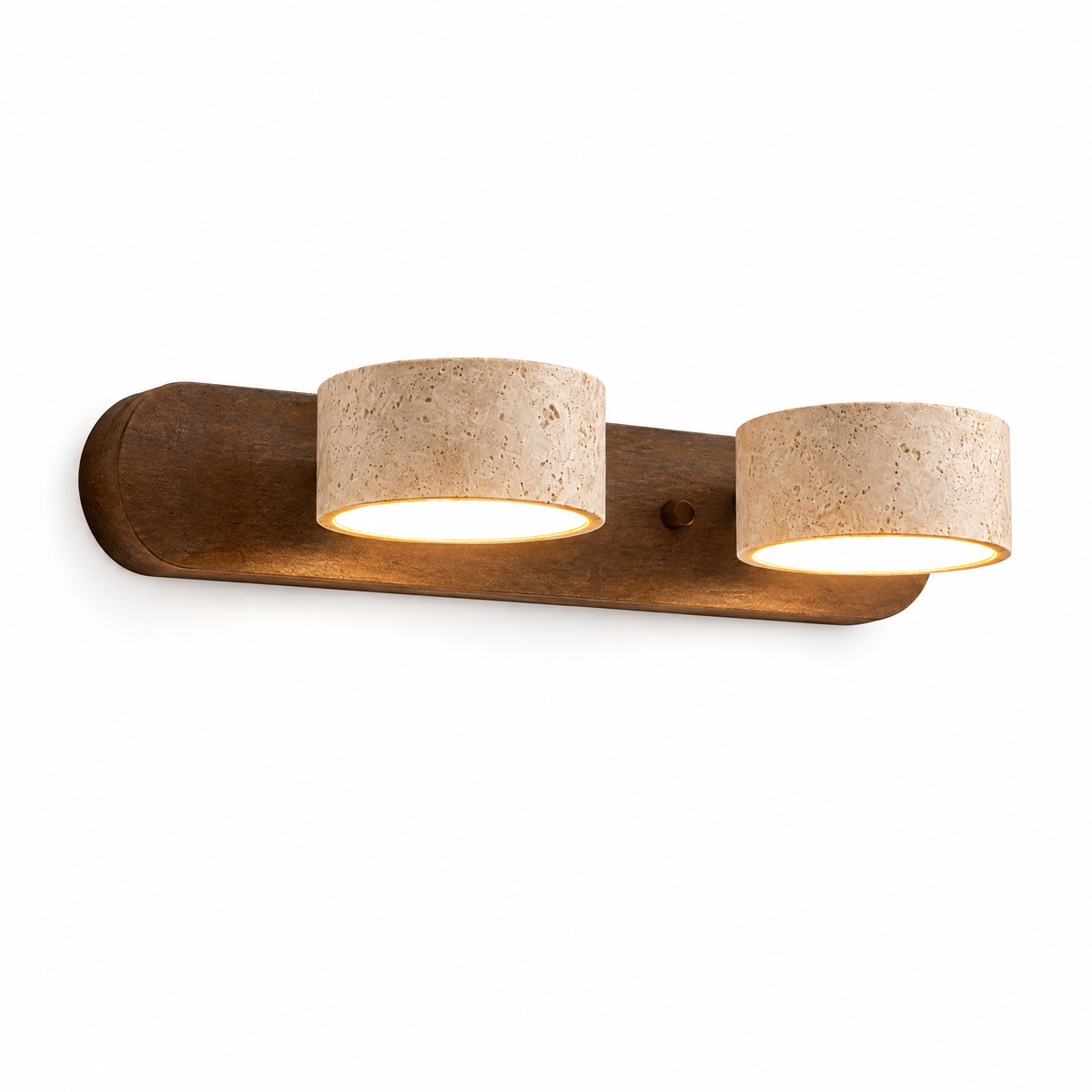 Travertine LED Wall Light With Warm Architectural Glow | g0