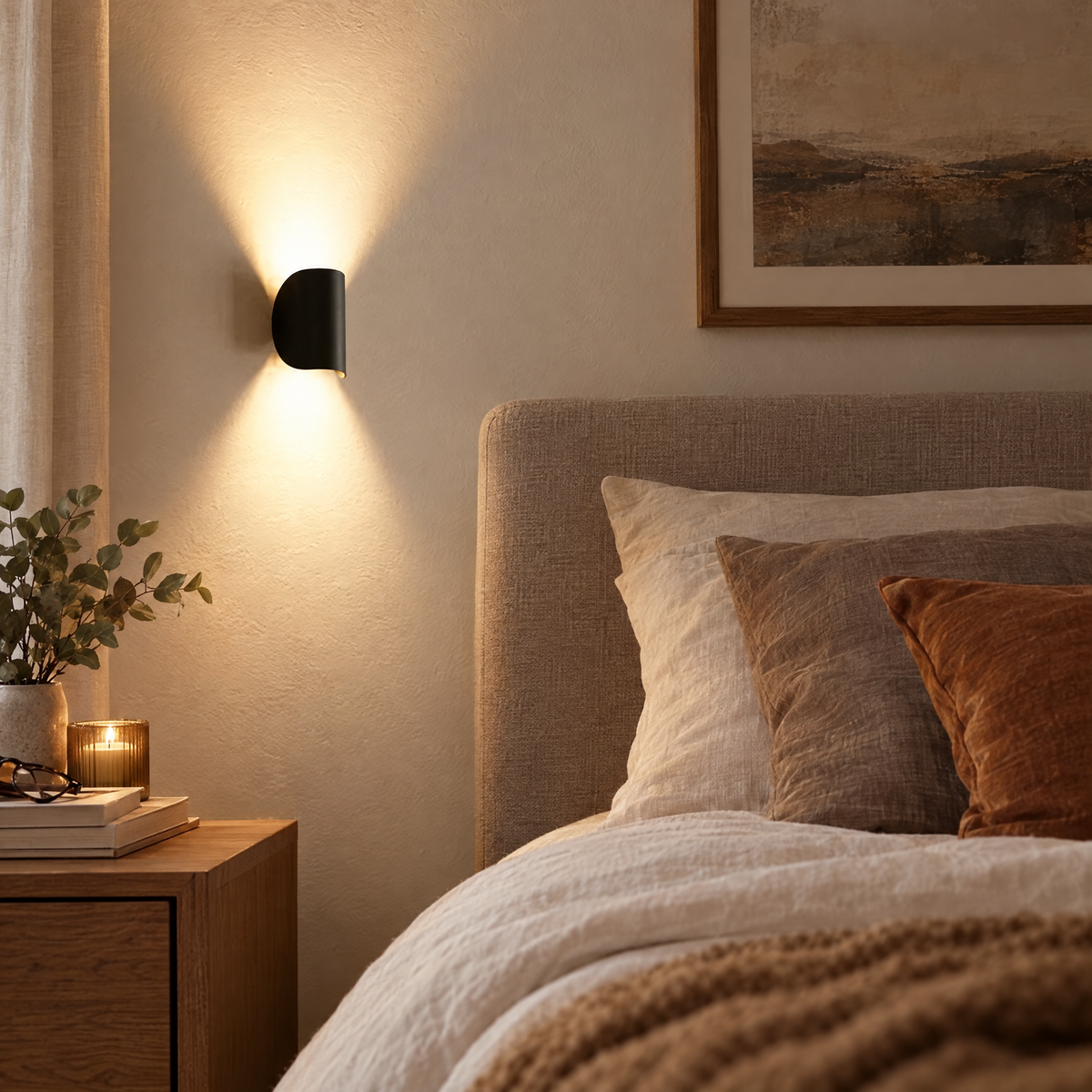 Modern LED Wall Light With Warm Energy-Efficient Glow | lifestyle