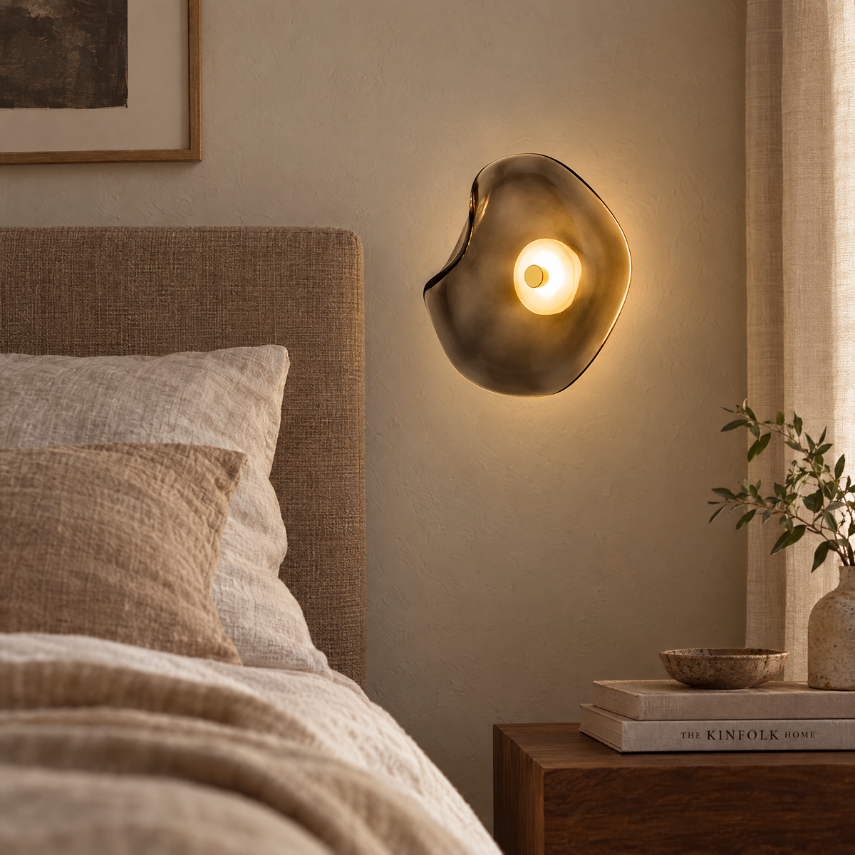 Modern Glass Wall Sconce With Warm LED Glow and Flexible Installation Options | lifestyle