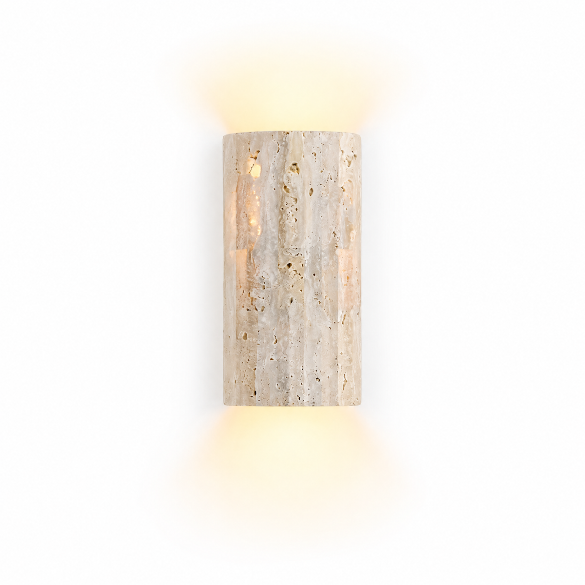 Natural Stone Wall Sconce With Warm LED Glow and Energy-Efficient Design | g0