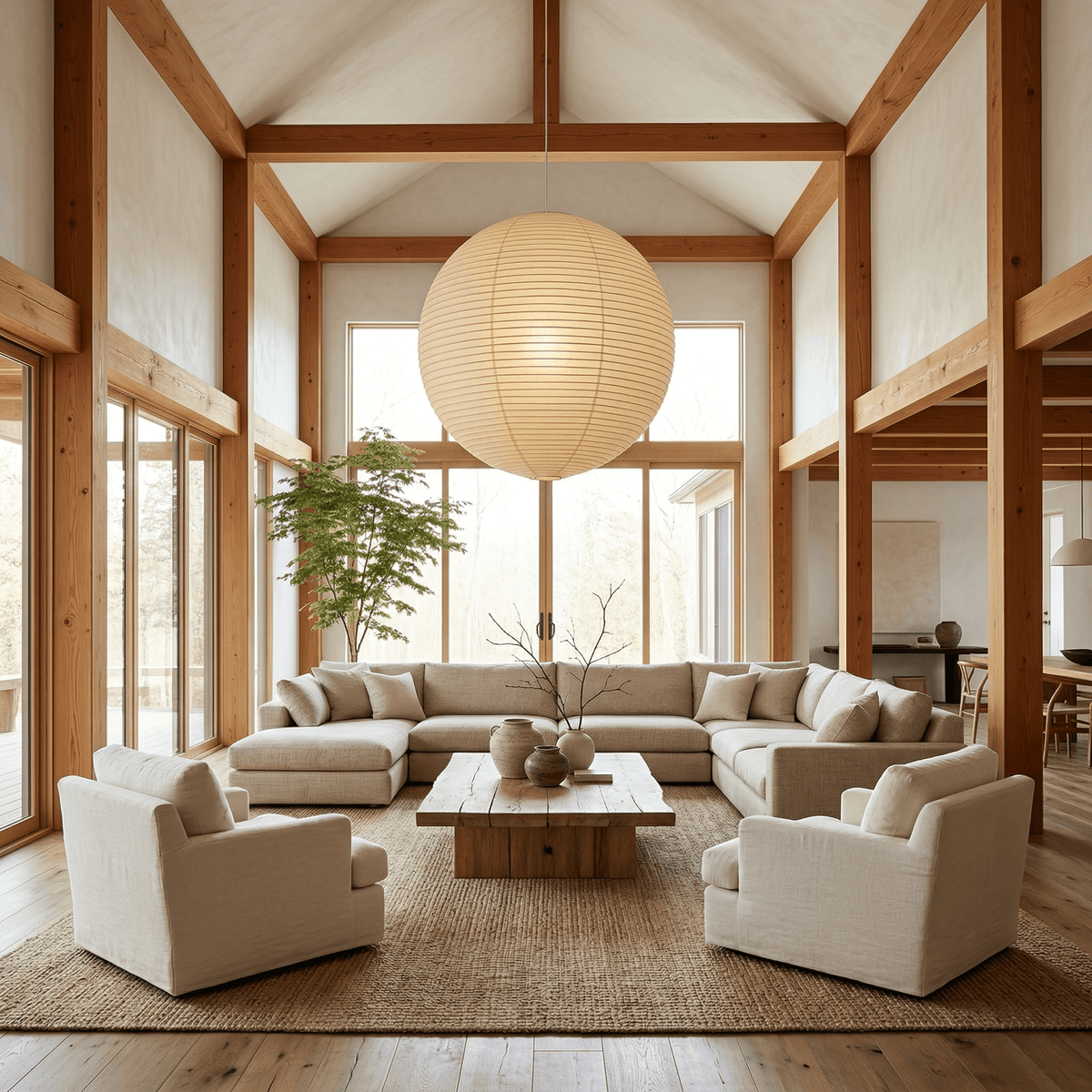 Akari Spherical Pendant Light